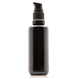 Infinity Jars 50 Ml (1.7 fl oz) Black Ultraviolet Glass Push Pump Bottle 10-Pack