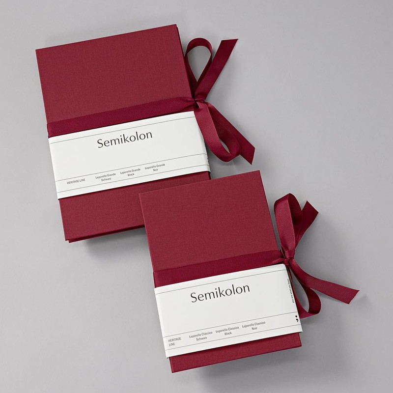 Semikolon Leporello Classico Photoalbum, burgundy