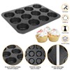 CHEFMADE 12 Cups Muffin Pan Set, 2 Packs Bakeware Non-Stick