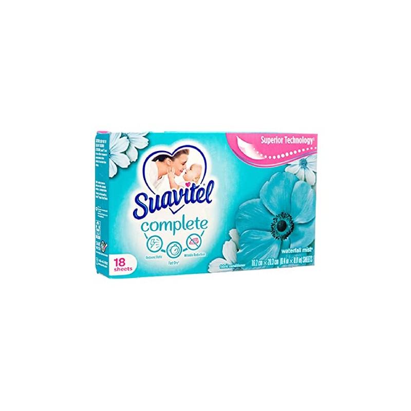 Suavitel Flexible Sheet Waterfall Mist 18ct