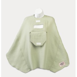 LOOKEE LOOKY Nursing Covers -100% Muslin Organic Cotton - Breathable - Beautiful - Complete Privacy - Made by a Mother - USA Company - "Gino" (Green)