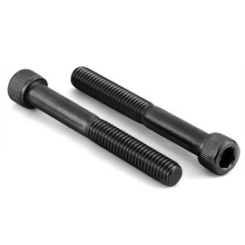 5/16-18 x 2" Socket Head Cap Screws Cap Bolts, 12.9 Grade Alloy Steel Black Oxide, Allen Hex Drive, UNC Coarse Thread Partially Threaded, 10 PCS