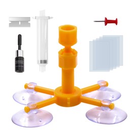 Ohleats Windshield Repair Kit, Windshield Crack Glass Repair Kit with Pressure Syringe, Quick Repair Kit for Fixing Windscreen Chips Bulls-Eye Star-Shaped Crack, Car Accessories