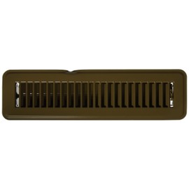 MINTCRAFT FR01-2X12B Brown Floor Register, Fits 2 X12-Inch vent