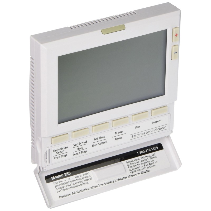 PRO1 IAQ T855 Universal Electronic Thermostat , White , 4.7"W