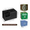 PU Leather Square Tissue Box Cover - Multi-Functional Tissue Box