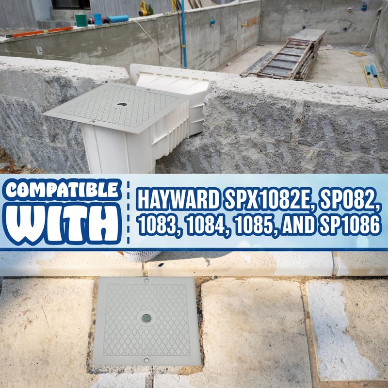 Poolzilla 2-Pack 10" Skimmer Lid Replacement for Hayward SPX1082E, SP082,