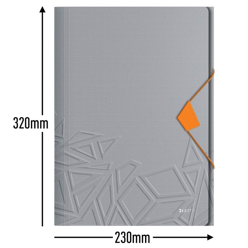 Leitz 3-Flap Folder, Holds up to 150 A4 Sheets, Elastic