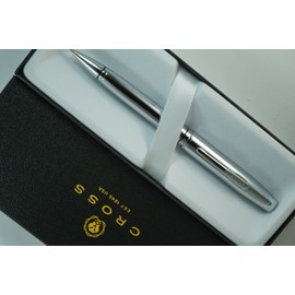 Cross Extremely Polished Chrome, Coordinated Classic Coventry Signature center Band medium Point Ballpoint Pen.