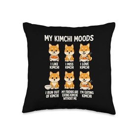 My Kimchi Moods Korean Fermented Food Lover Throw Pillow