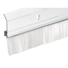 Frost King SB36W Extra Brush Door Sweep, 2in Wide x 36in Long, White-Aluminum