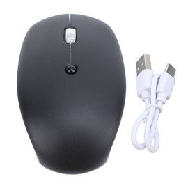 Wireless Mouse 2.4G Single Mode RGB Silent with High Accuracy Optical Sensor for Gaming Office Black