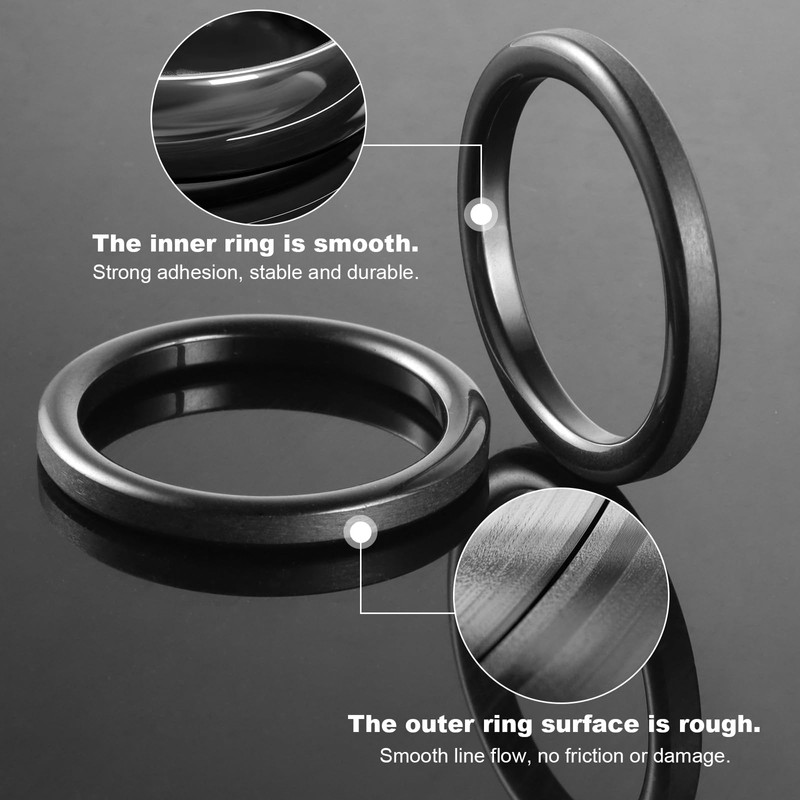 Annyswit 60 Pcs/11 Size Fishing Rod Eyes Repair Kit with