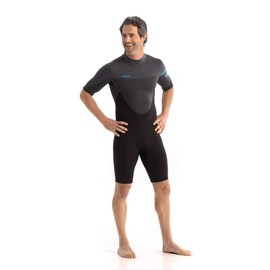 Jobe Men's Perth Shorty 3/2 mm Wetsuit, Gray, L