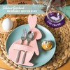Papierdrachen 4 Felt Cutlery Holders – Easter Decoration – Rabbit