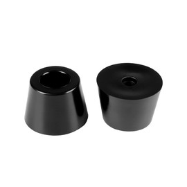 uxcell 2pcs Rubber Feet Bumper Furniture Sofa Table Amplifier Speaker Cabinet Leg Pads Floor Protector, D35x27xH25mm