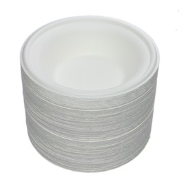 Belinlen 150 Pack 12 oz Round Disposable Bowls Eco-friendly 100% Natural Sugarcane Biodegradable Compostable Bagasse Tree Free and Plastic Free (150)