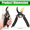 Bypass Pruning Shears, 8.2" Labor Saving Garden Pruning Shears, Alloy