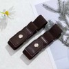 2-Pack No-Buckle Elastic Belts for Men & Women, Adjustable 1.38-Inch