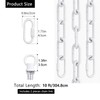 garini 10 Feet White Light Fixture Chain, Adjustable Metal Pendant