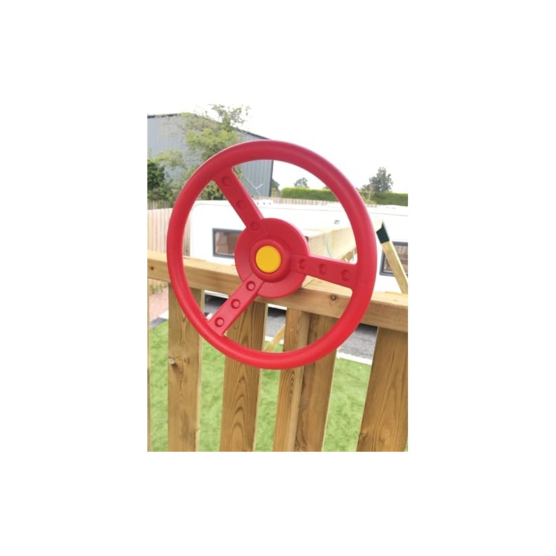 Kids toy steering wheel for climbing frames (Red)