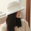 Vintage 1920s Cloche Hats Packable Winter Fleece Lined Bucket Hat