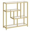VASAGLE Bookcase, 4-Tier Bookshelf, Freestanding Shelf, 11.8 x 39.4 x