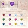 LAVUMO Heart Necklace for Women 925 Sterling Silver Love Cubic