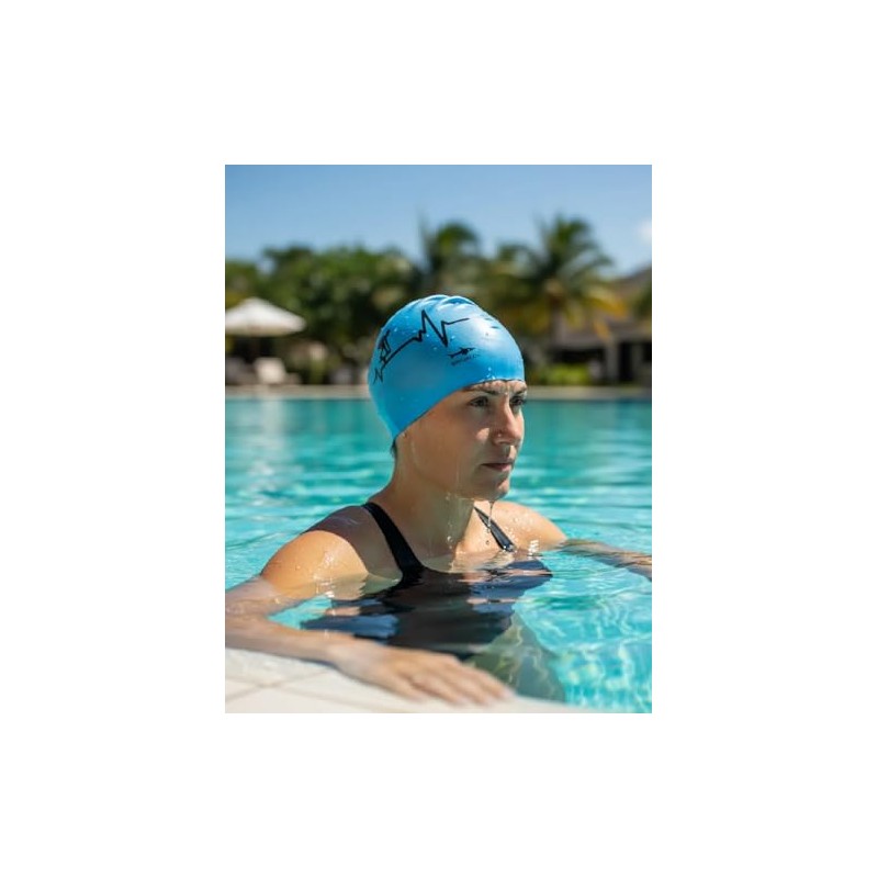 escualo Gorra para Natacion Unisex Adulto Modelo Electro Go (Silicon)