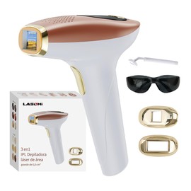 3 en1 IPL Depiladora Láser, 9 niveles ajustables,6,8 cm² Área grande, Dispositivo de depilación indolora IPL Para Mujer, 999.999 destellos, Con HR/SC/RA,dispositivo para axilas, piernas, brazos