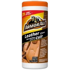 Armor All 8472 Leather Wipes, 30 Count