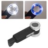 30X Magnifier White Purple Yellow 3 Color Light USB Rechargeable