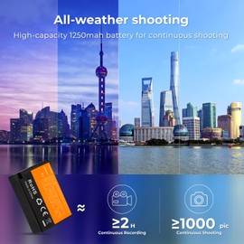 K&F Concept LP-E17 Battery and Dual USB Charger for Canon EOS R100 R8 R50 RP R10, Rebel T8i, T7i, T6i, T6s, SL2, SL3, EOS M3, M5, M6, EOS 200D, 77D, 750D, 760D, 800D, 8000D