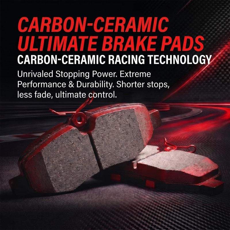 Ceramic Brake Pads Fit For 2014-2020 Nissan Rogue 2 Row