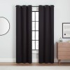 ECLIPSE Andover Solid Tripleweave Thermal Blackout Grommet Curtains for