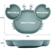 Qshare Toddler Plate, Portable Baby Plates for Toddlers and Kids,