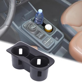 Aunginsy Center Console Cup Holder Protector Compatible with Ford Maverick 2022-2025 Car Central Control Front Gear Shifter Drink Cup Holder Organizer Tray Storage Box Insert Coaster TPE Accessories