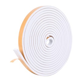 Self Adhesive Foam Tape Weatherstrip 1/2in x 1/4in x 8.5Ft High Density Foam Insulation Strips Foam Seal Weather Stripping with Strong Adhesive for Door and Window Sound Isolation Soundproofing