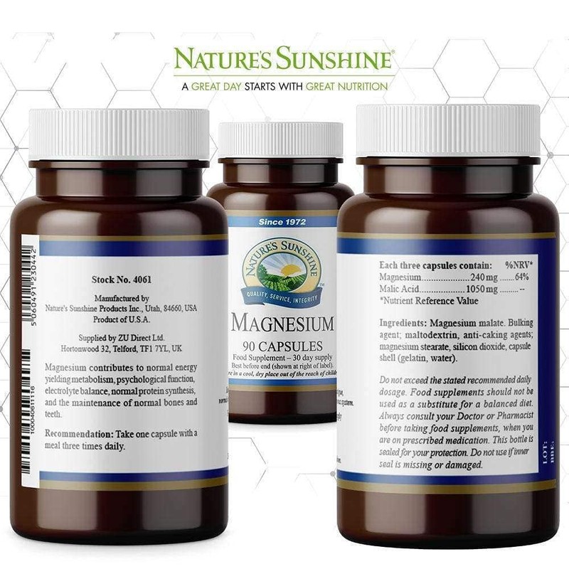 Magnesium (80 mg magnesium, 350 mg malic acid)