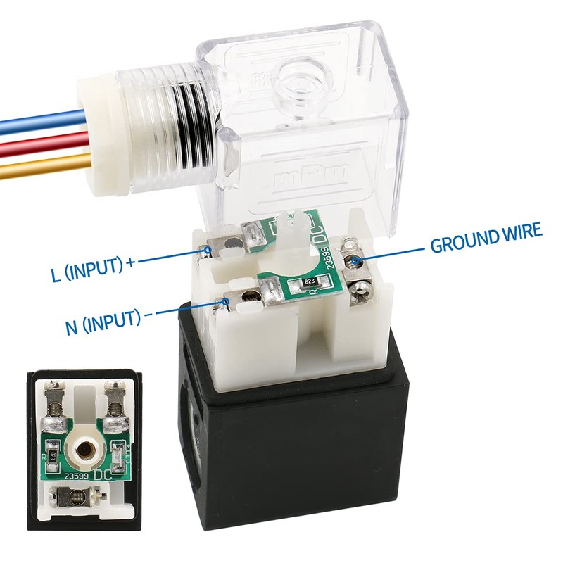 Heschen Electric Pneumatic Solenoid Valve PT1/4 24VDC Coil 4V210-08 5