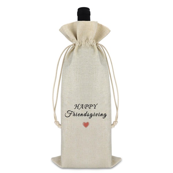 Ximalun Friendship Gifts for Women Men Wine Bag Friendsgiving Party
