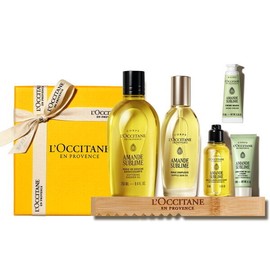 L'Occitane (Gift) Almond Shower Oil Duo Set (+Deluxe 3 types+Soap Tray) / 록시땅 (기프트) 아몬드 샤워 오일 듀오 세트 (+디럭스 3종+솝 트레이)