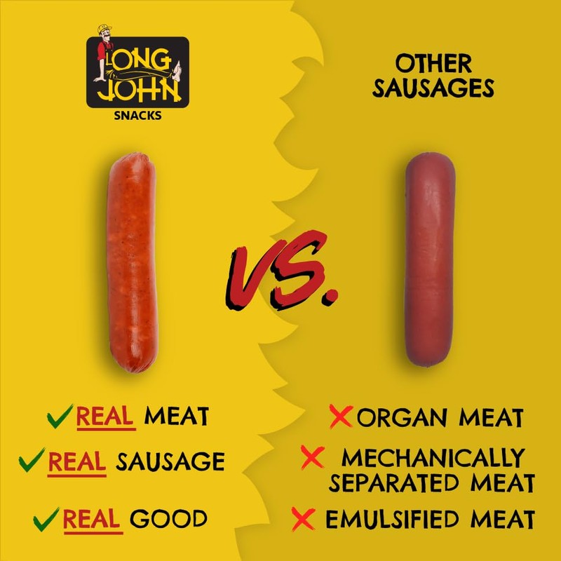 Long John Snacks Sizzlin' Hot Pickled Sausage – Pork &