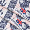 Xtremepads London Sketch Telephone Pattern Pattern - Rectangle Oblong Linen