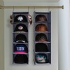 LADYBRO Baseball Cap Storage for Closet Hanging Hats Organizer 10-Shelf