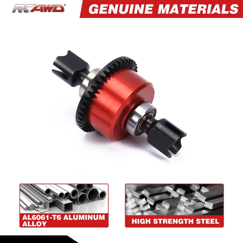 RCAWD ARRMA 6s Diff Set Complete Steel Front/Rear Diff Set