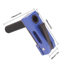 FTtool HRGJ72-BU Clamps for Woodworking Tables, Aluminum, Compatible Holes 0.8 inches (20 mm), Manual, 3 Levels, DIY Tool, Wood Tightening, Fixing Tool, Blue