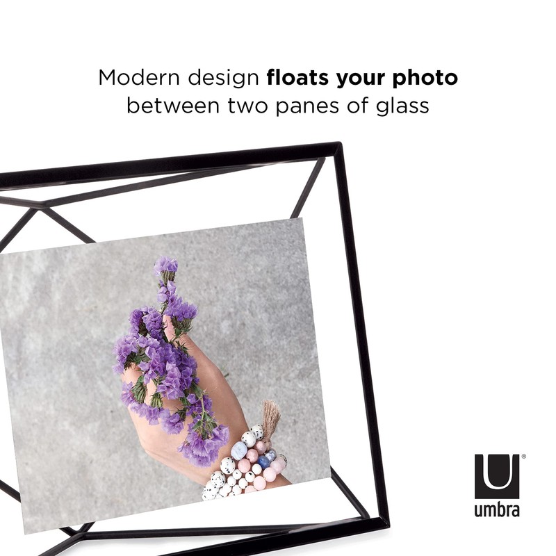 Umbra Prisma Picture Frame, 4x6 Metal Photo Display for Desk
