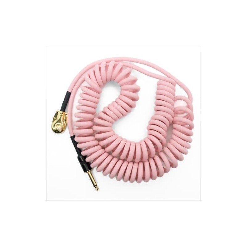 Aestivate Guitar Cable, Coiled Design (20ft-Pink)