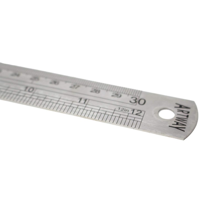 Artway Stainless Steel Ruler - 30cm